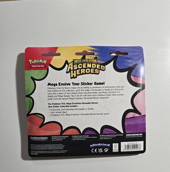 Pokemon Mega Evolution Ascended Heroes Sticker Set - Picture 2 of 2